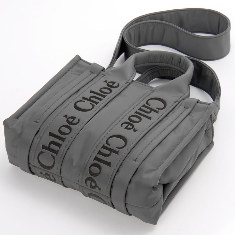 Chloe クロエ トートバッグ レディース グレー 23WS397 L41 066 WOODY 
