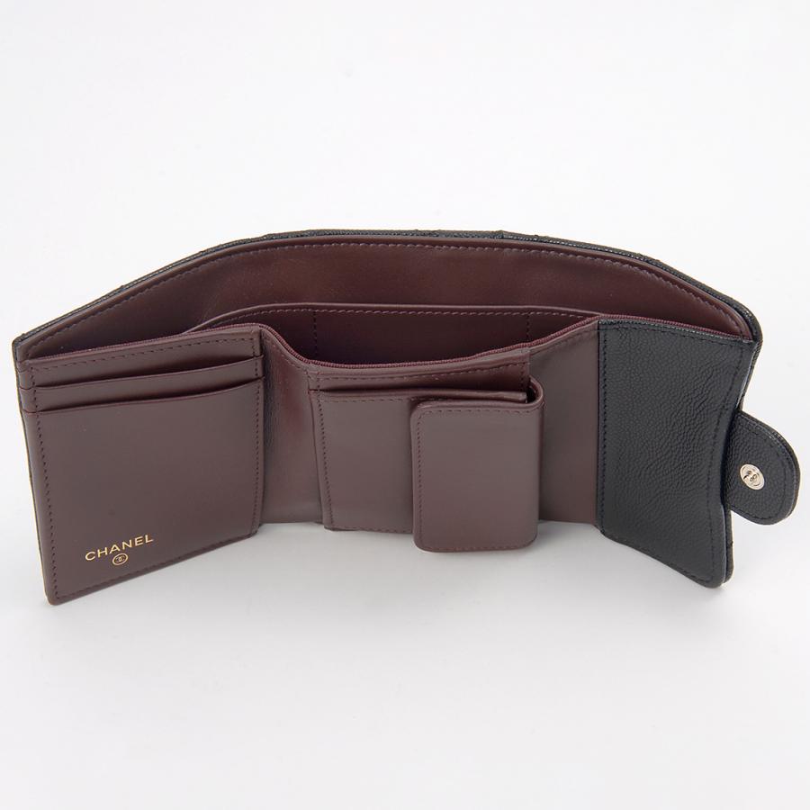 CHANEL（シャネル） 三つ折り財布 レディース ブラック AP0229 B10583