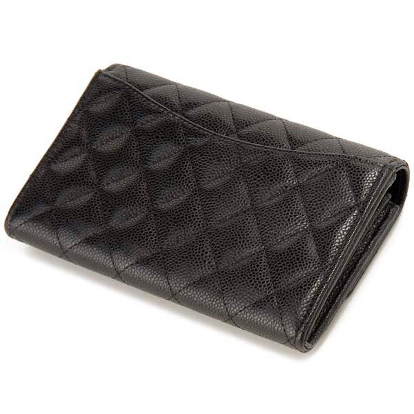 CHANEL シャネル 財布 ミディアム レディース ブラック AP0234 CHANEL シャネル 財布 ミディアム レディース ブラック AP0234