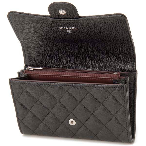 CHANEL シャネル 財布 ミディアム レディース ブラック AP0234 CHANEL シャネル 財布 ミディアム レディース ブラック AP0234