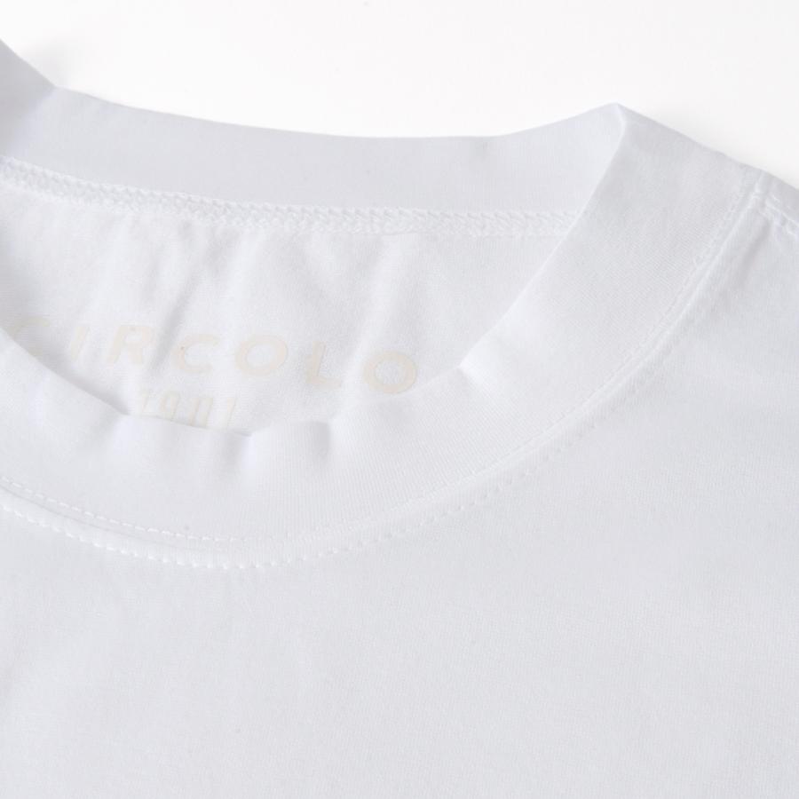 CIRCOLO1901 チルコロ1901 Tシャツ ホワイト CN4717 OTTIC CIRCOLO 1901 CIRCOLO1901 チルコロ1901 Tシャツ メンズ