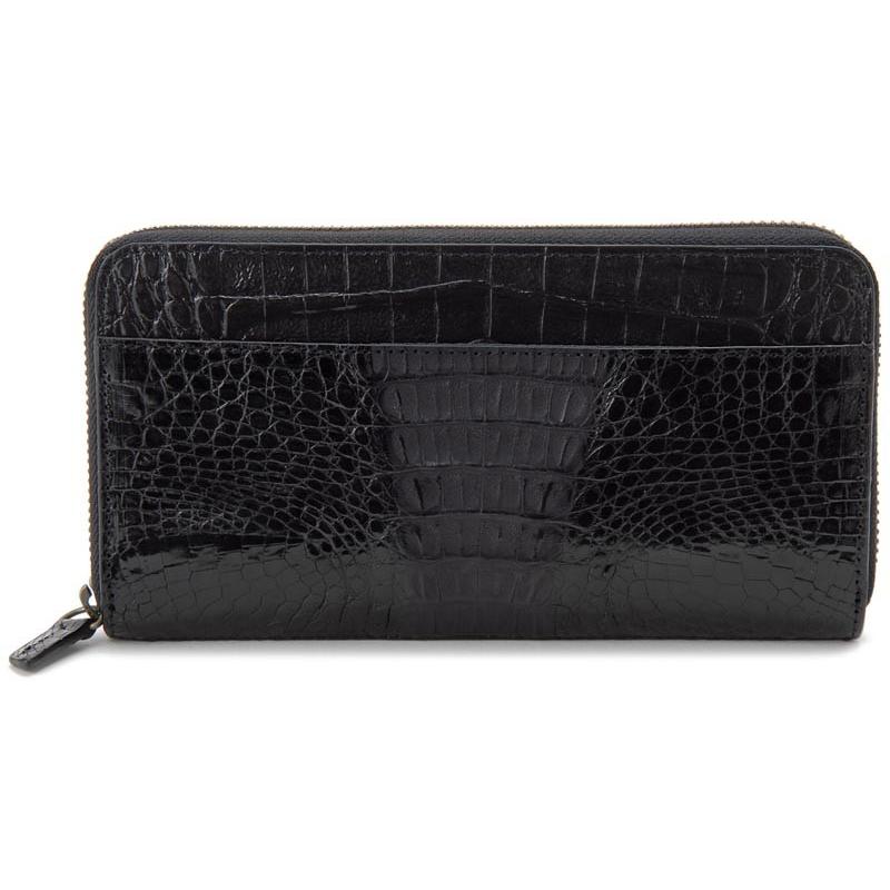 カイマンワニ革ラウンドファスナー 長財布 カイマンワニ革 長財布 メンズ ラウンドファスナー カイマン