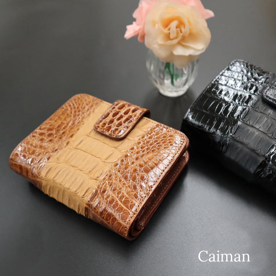 タイムセール★ゴダン カイマンワニ革 二つ折財布 ビルフォード 8007Gray 二つ折財布 カイマン革 （即決☆ゴダン カイマンクロコワニ革 二