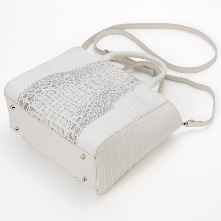 RODANIA（ロダニア） カイマン ワニ革 ハンドバッグ レディース