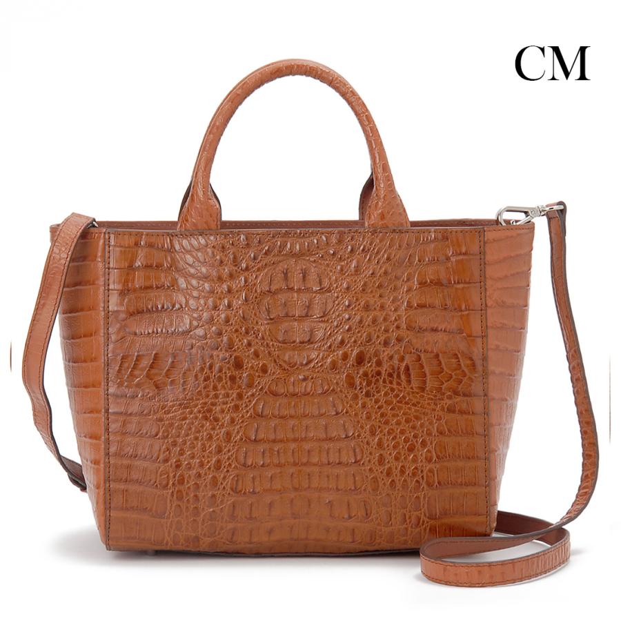 RODANIA（ロダニア） カイマン ワニ革 ハンドバッグ レディース