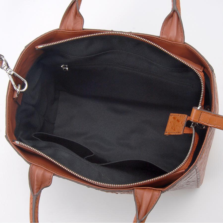 RODANIA（ロダニア） カイマン ワニ革 ハンドバッグ レディース