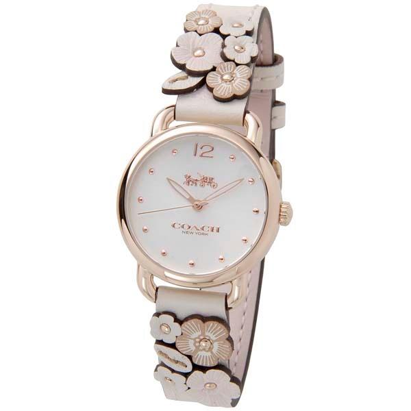 COACHコーチ デランシー 腕時計 ゴールドピンク COACH（コーチ） 時計 レディース ホワイト×ピンクゴールド DELANCEY