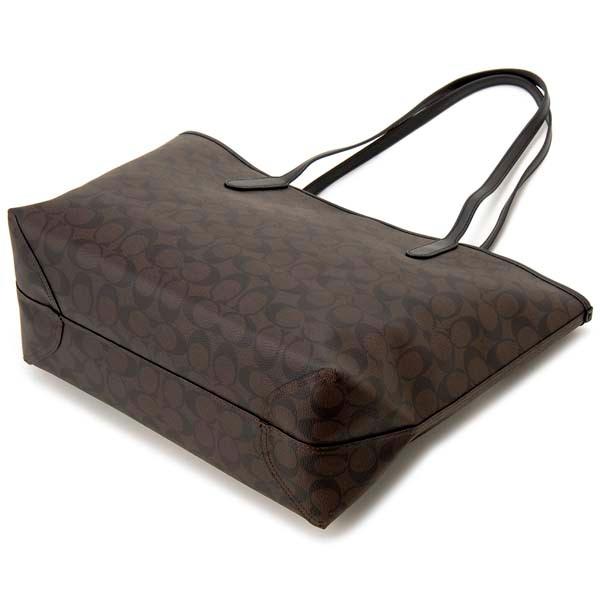COACH（コーチ） トートバッグ レディース ブラウン×ブラック 5696