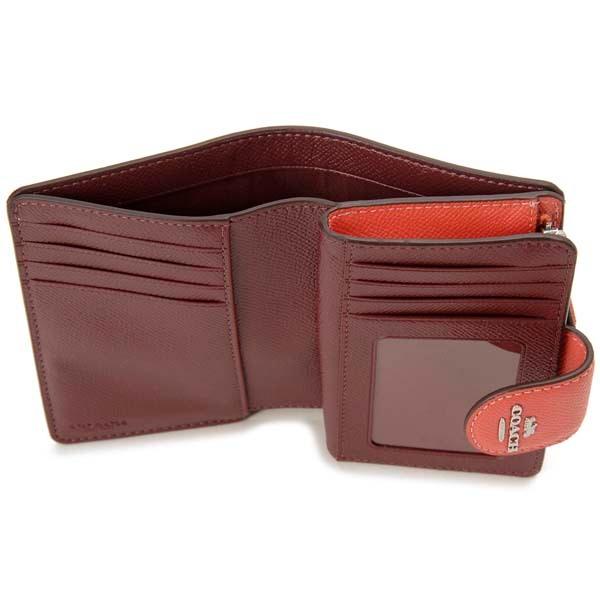 COACH（コーチ） 二つ折り財布 レディース タンジェリン オレンジ