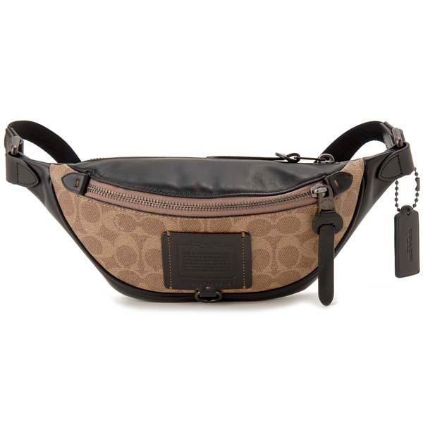 COACH（コーチ） ボディバッグ メンズ カーキ×ブラック 76187 JIKHA