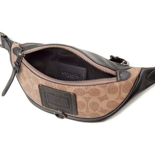 COACH（コーチ） ボディバッグ メンズ カーキ×ブラック 76187 JIKHA