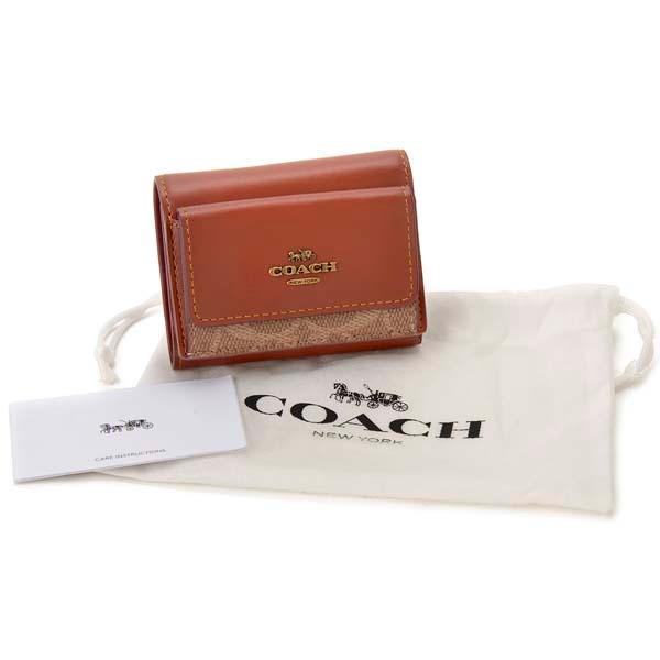 COACH コーチ 三つ折り財布 レディース ブラウン 85031 B4NQ4