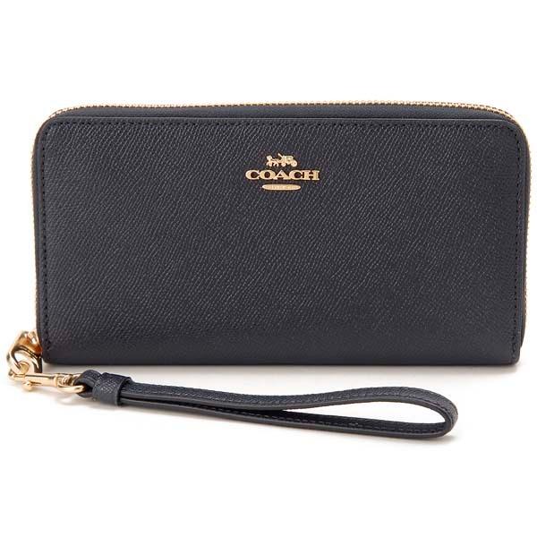 COACH（コーチ） 財布 ラウンドファスナー長財布 ミッドナイト