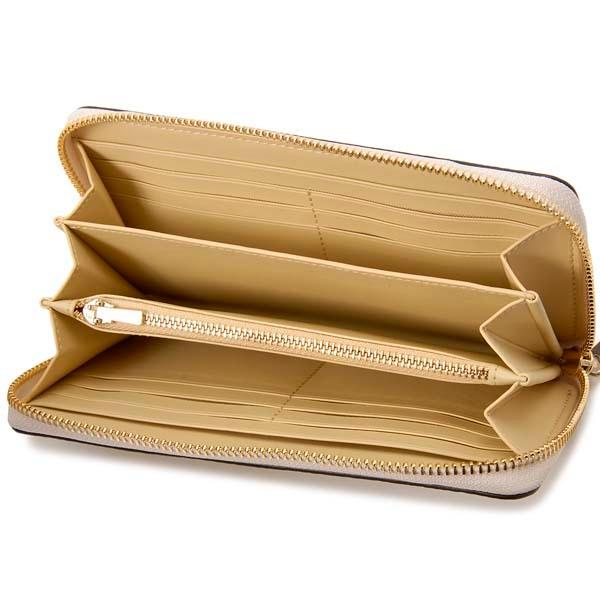 COACH（コーチ） 財布 ラウンドファスナー長財布 レディース チョーク