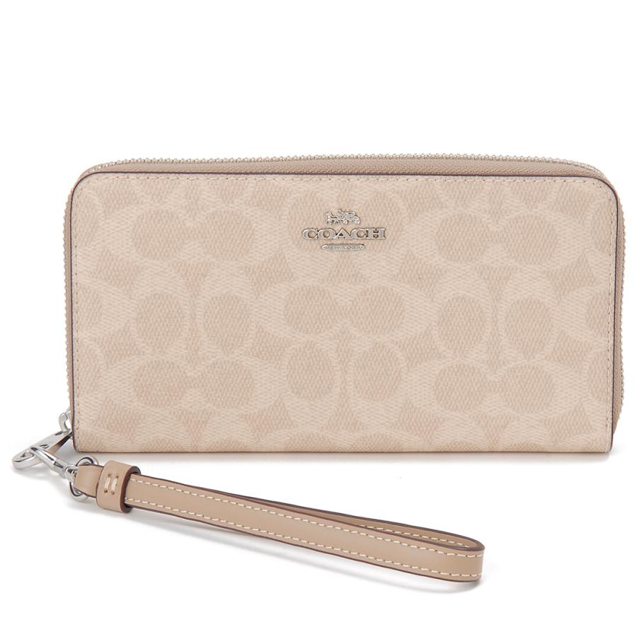 COACH（コーチ） 長財布 レディース サンド ベージュ CW778 SVPWH : s