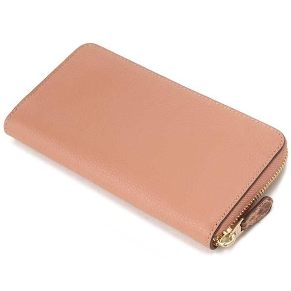 COACH（コーチ） ラウンドファスナー長財布 レディース コーラル 