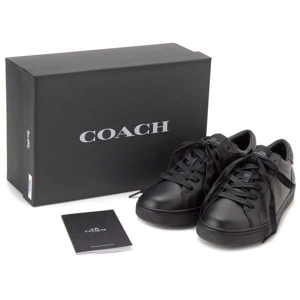 COACH  美品 メンズ シューズ25cm Coach Men's Lowline Leather Low Top, Optical White, 7