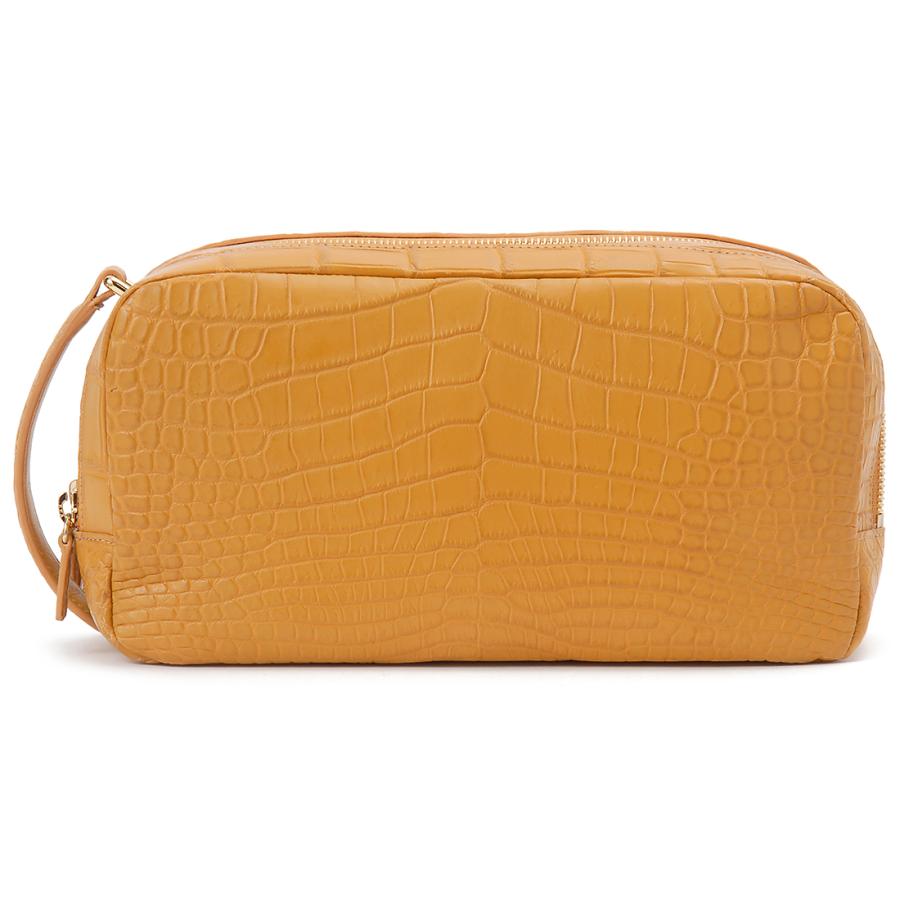 クロコダイル セカンドバッグ Wファスナー クラッチバッグ メンズ RODANIA ロダニア CROCODILE10 高級特選 RODANIA（ロダニア） クロコダイル セカンドバッグ Wファスナー