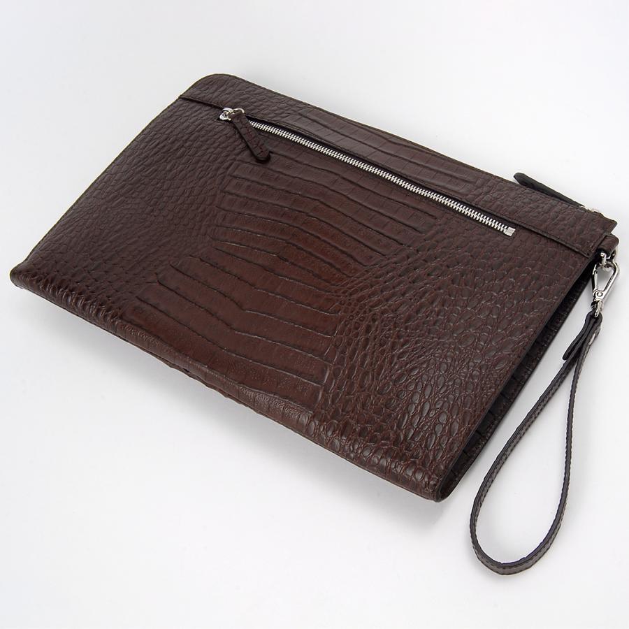 RODANIA（ロダニア） クロコダイル×牛革 セカンドバッグ クラッチ