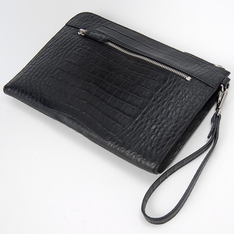 RODANIA（ロダニア） クロコダイル×牛革 セカンドバッグ クラッチ