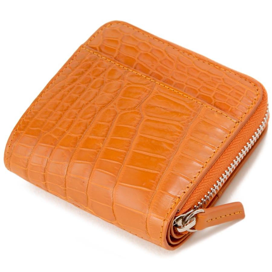 訳あり 小キズあり クロコダイル 二つ折り財布 ワニ革 本革 開運 金運