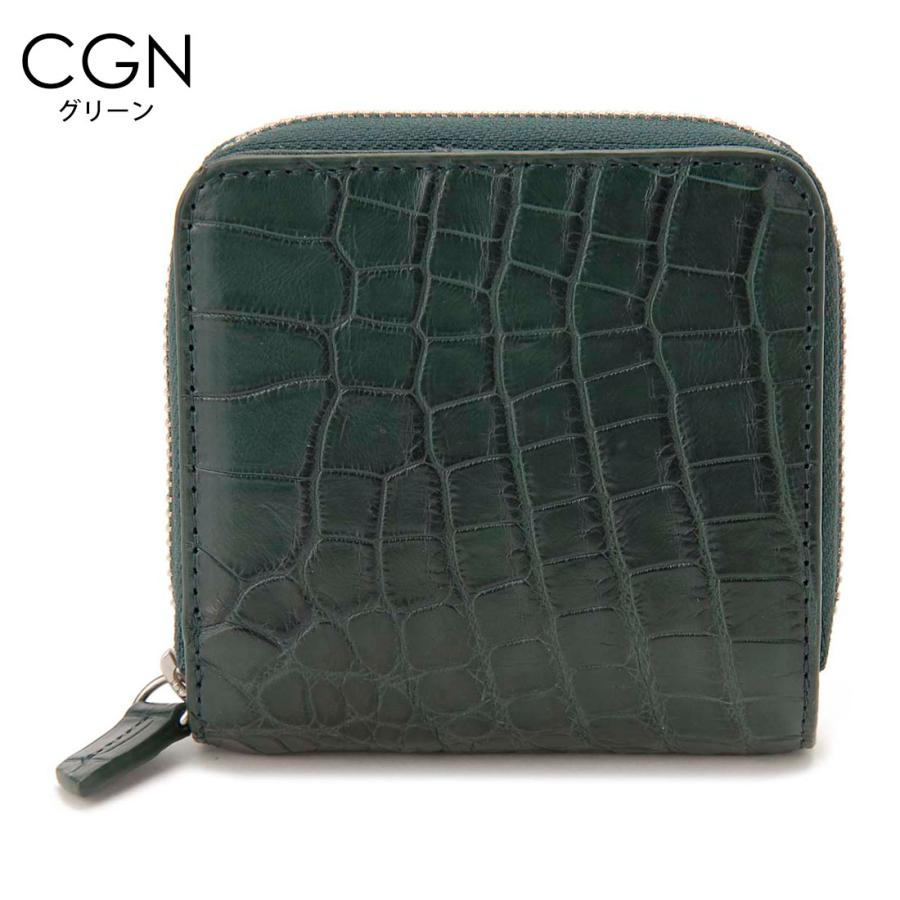 ポイント10倍 訳あり 小キズあり クロコダイル 二つ折り財布 ワニ革 本革 開運 金運 財運 縁起 財布 高級皮革 |  | 05