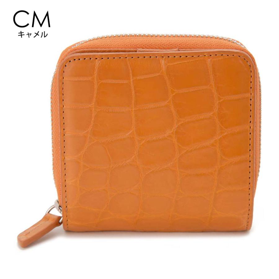 訳あり 小キズあり クロコダイル 二つ折り財布 ワニ革 本革 開運 金運