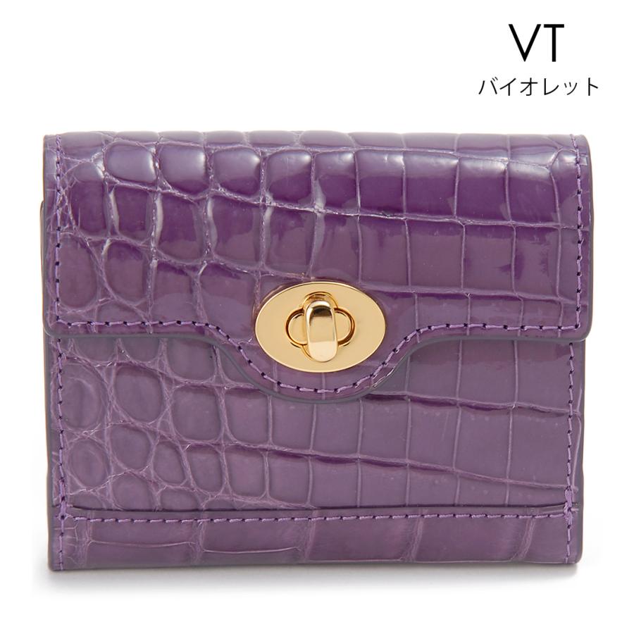 バレンタインセール シャイニングクロコダイル 三つ折り財布 コンパクト財布 ワニ革 金運 高級皮革 高級財布 RODANIA ロダニア |  | 12