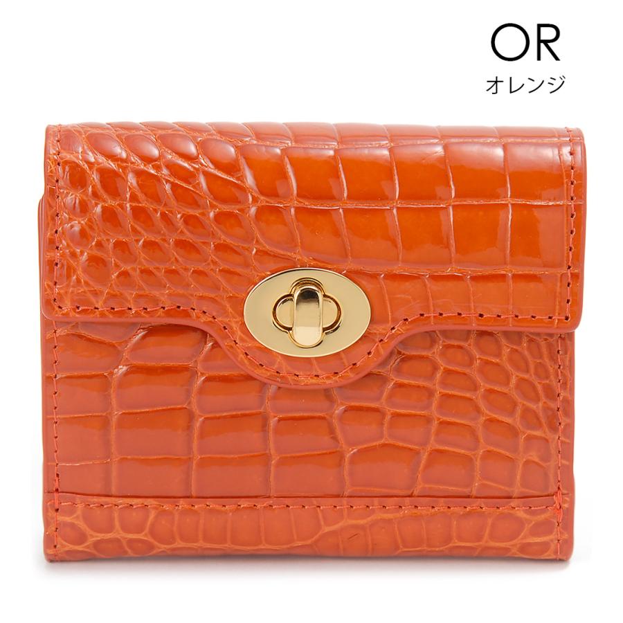 バレンタインセール シャイニングクロコダイル 三つ折り財布 コンパクト財布 ワニ革 金運 高級皮革 高級財布 RODANIA ロダニア |  | 08