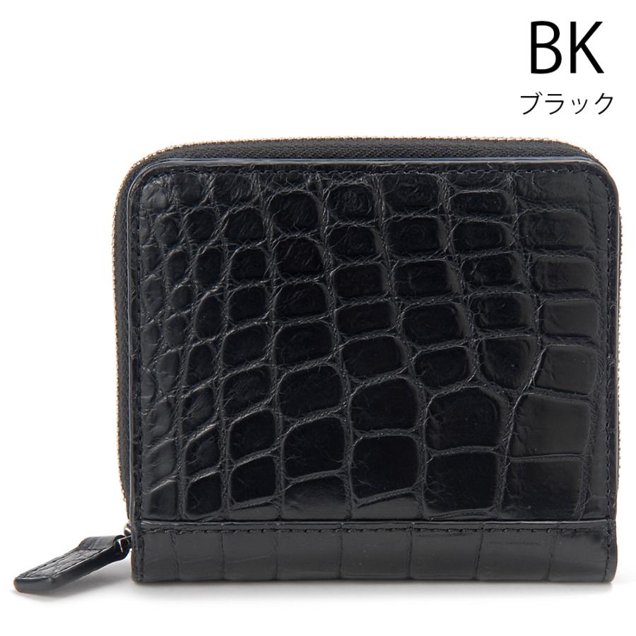 2/15-17ボーナスストア クロコダイル コンパクト財布 ラウンドファスナー二つ折り財布 メンズ ワニ革 開運 金運 財運 縁起 財布 高級皮革 | RODANIA | 02