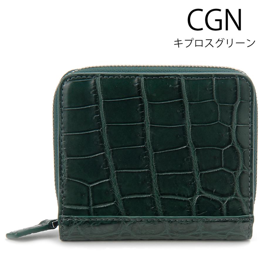 2/15-17ボーナスストア クロコダイル コンパクト財布 ラウンドファスナー二つ折り財布 メンズ ワニ革 開運 金運 財運 縁起 財布 高級皮革 | RODANIA | 03