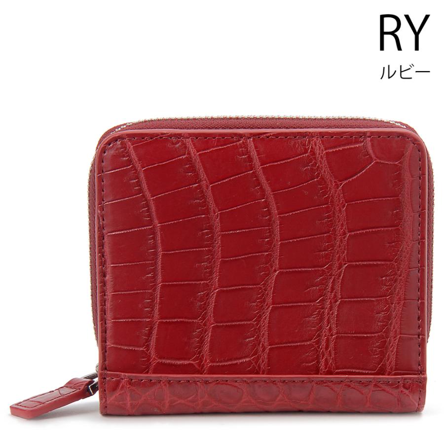 2/15-17ボーナスストア クロコダイル コンパクト財布 ラウンドファスナー二つ折り財布 メンズ ワニ革 開運 金運 財運 縁起 財布 高級皮革 | RODANIA | 06