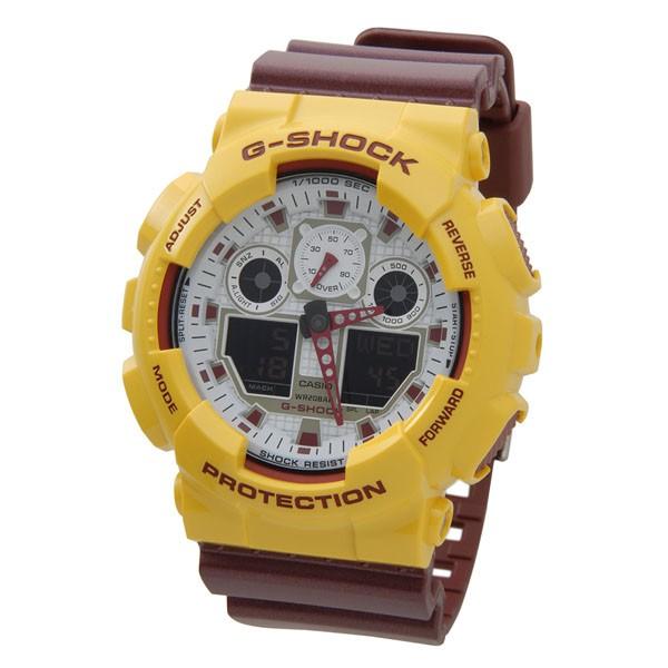 カシオ CASIO G-SHOCK Gショック GA-100CS-9ADR クレイジーカラーズ イエロー×ワインレッド DEAL｜s-select｜02