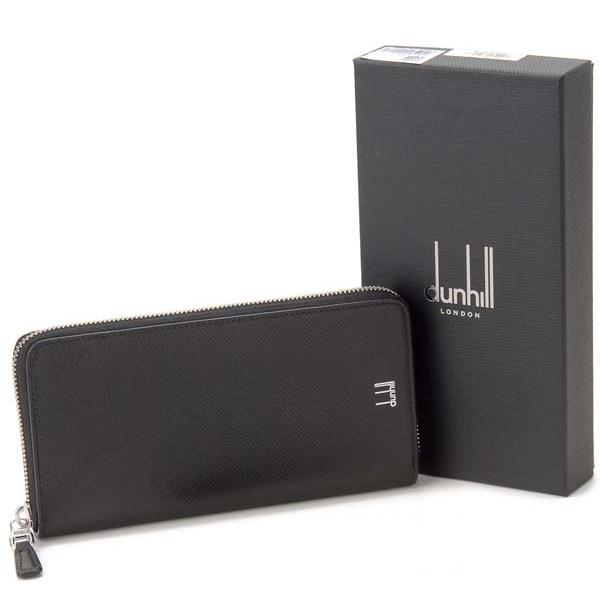 dunhill（ダンヒル） ラウンドファスナー長財布 メンズ ブラック