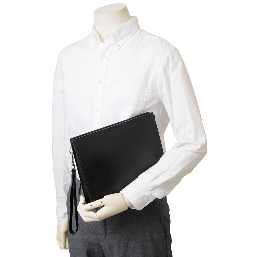 スーパーセール ダンヒル dunhill ポーチ クラッチバッグ メンズ ブラック DU20R3745CA 001 CADOGANの画像