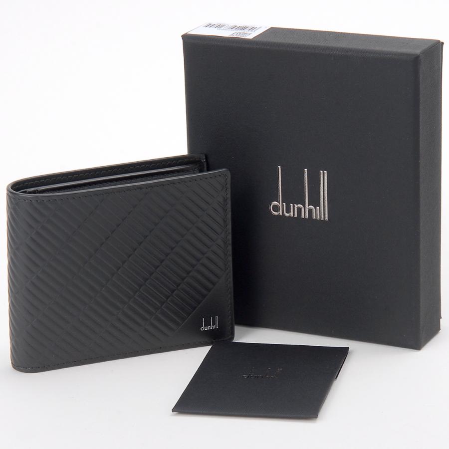 dunhill ダンヒル 二つ折り財布 メンズ ブラック DU24R2320PX dunhill ダンヒル 二つ折り財布 メンズ ブラック DU24R2320PX