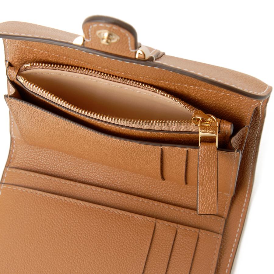 デルヴォー デルボー AB0493AAU0 レザー 三つ折り財布 ブラウン DELVAUX（デルヴォー） 三つ折り財布 レディース ブラウン AB0493AAU0