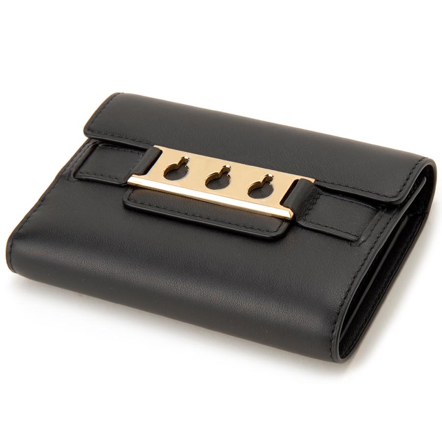DELVAUX Delvaux デルヴォー 三つ折り財布 ブラック AB0564AAX0 DELVAUX Delvaux デルヴォー 三つ折り財布 ブラック AB0564AAX0