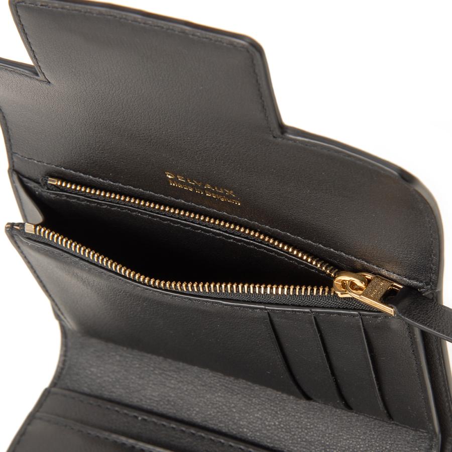 DELVAUX Delvaux デルヴォー 三つ折り財布 ブラック AB0564AAX0 DELVAUX Delvaux デルヴォー 三つ折り財布 ブラック AB0564AAX0