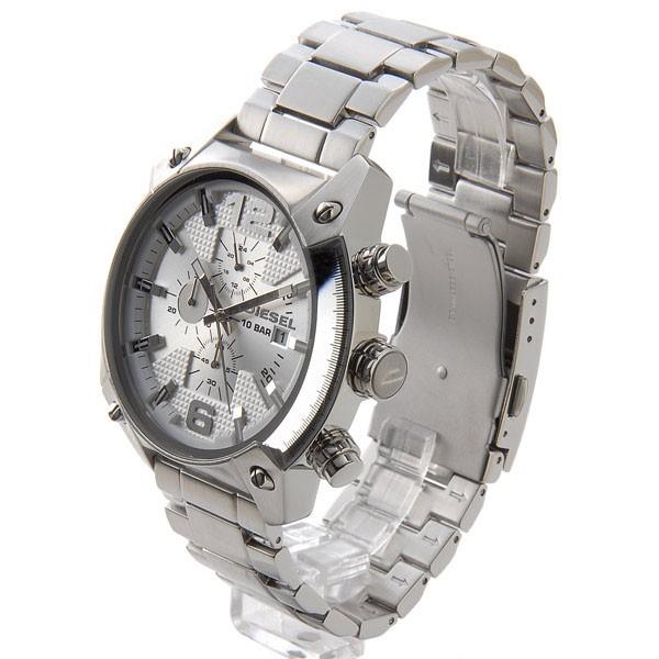 ディーゼル DIESEL 腕時計 DZ4203 OVERFLOW オーバーフロー クロノグラフ シルバー メンズ ブランド 送料無料
