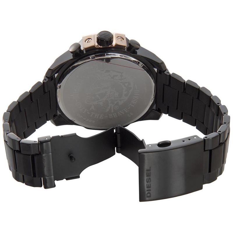 ディーゼル DIESEL 時計 DZ4309 Mega Chief メガチーフ クロノグラフ ブラック×ゴールド メンズ 腕時計