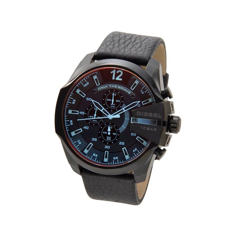 ディーゼル DIESEL 時計 DZ4323 Mega Chief メガチーフ クロノグラフ レザーベルト ブラック  メンズ 腕時計｜s-select｜02