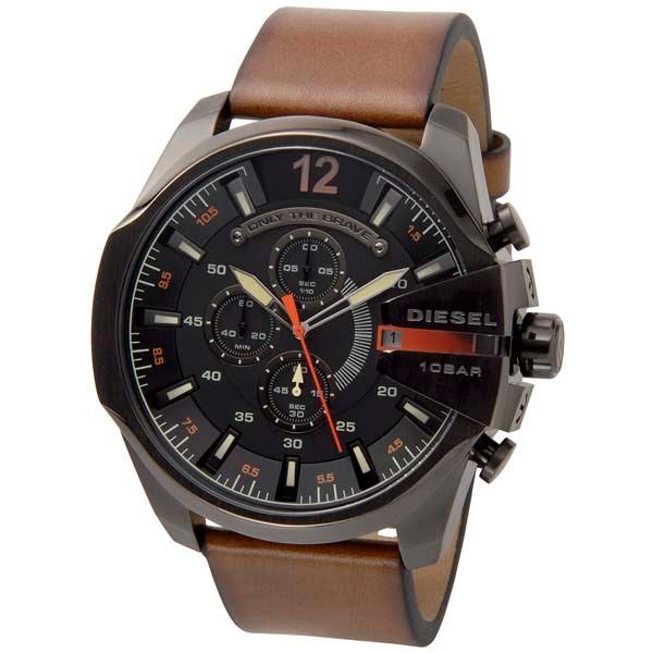 DIESEL（ディーゼル） 腕時計 メンズ ブラック×ブラウン DZ4343 レザー