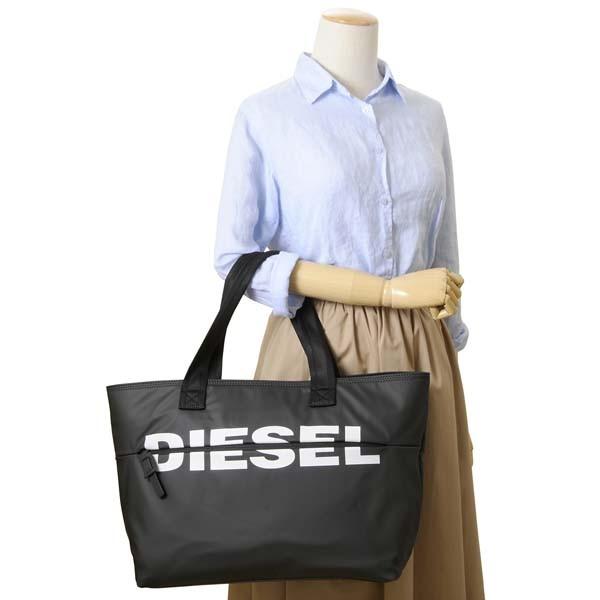 DIESEL ディーゼル トートバッグ ブラック 黒 メンズ レディース DIESEL ディーゼル トートバッグ ブラック 黒 メンズ レディース