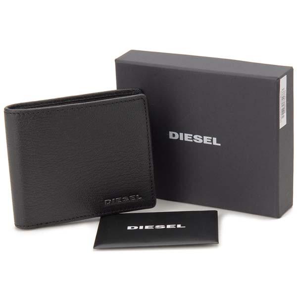 DIESEL（ディーゼル） 二つ折り財布 メンズ ブラック 黒 X06627 P0396