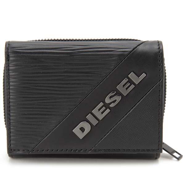 DIESEL（ディーゼル） 三つ折り財布 メンズ ブラック X06637PR400T8013
