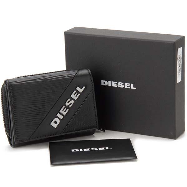 DIESEL（ディーゼル） 三つ折り財布 メンズ ブラック X06637PR400T8013