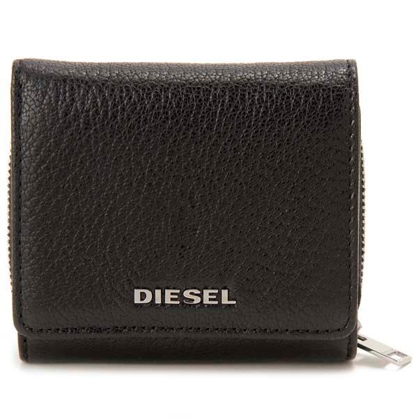 DIESEL（ディーゼル） 財布 三つ折り財布 メンズ ブラック X06639