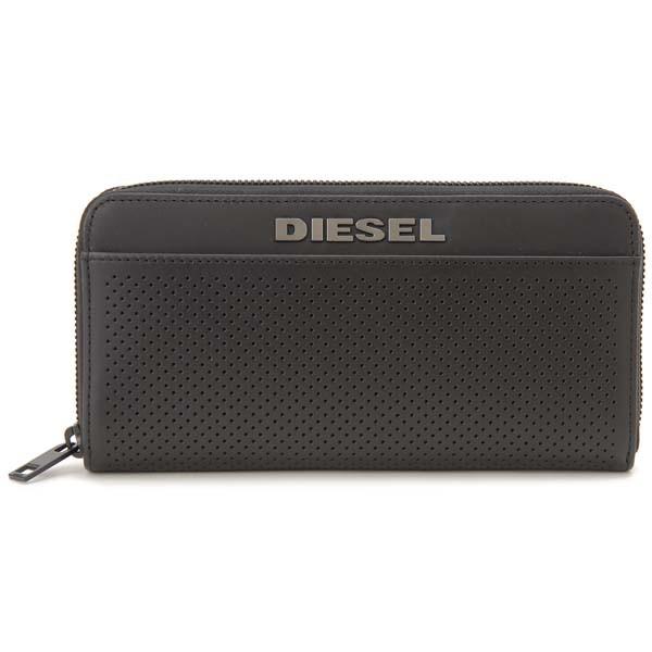 DIESEL（ディーゼル） ラウンドファスナー長財布 メンズ ブラック 黒