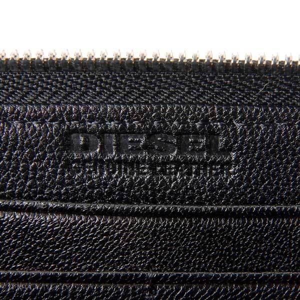 DIESEL（ディーゼル） ラウンドファスナー長財布 メンズ ブラック